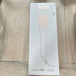 Ikoo e-Styler Pro Hair Styling Brush - White NEW